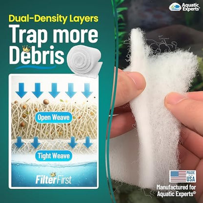 Aquatic Experts fish tank filter floss roll dimensions