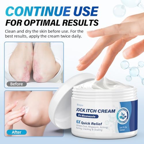 Biqyu extra strength athlete foot treatment product label displaying key active ingredients.