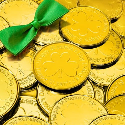Lightweight gold plastic coins used as holiday table scatter confetti decoration