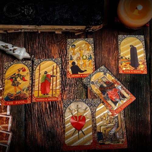 Kiino 78 card tarot set with the included 36-page colored guidebook