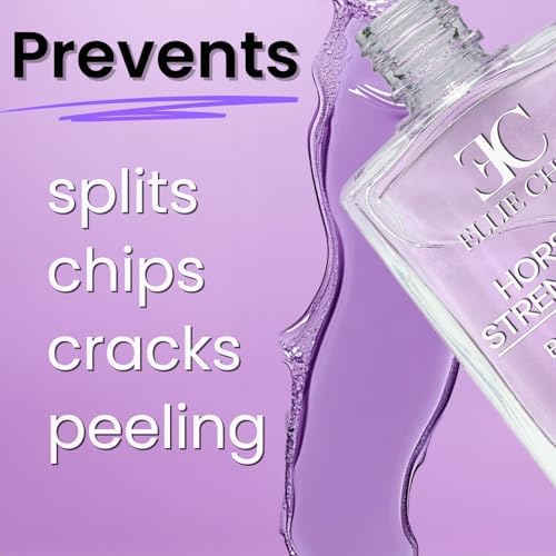 Ellie Chase treatment polish applied on fingernails