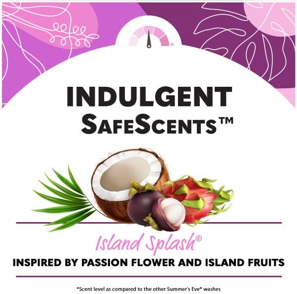 Tropical scented feminine freshening spray for daily odor protection