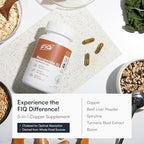 Fiq 5-in-1 copper supplement capsule close up view