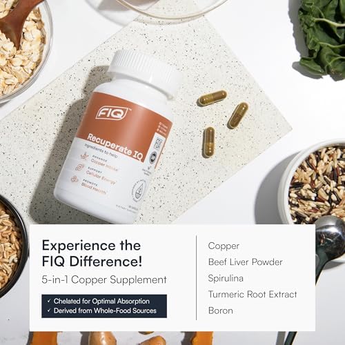 FIQ Recuperate IQ supplement facts label closeup