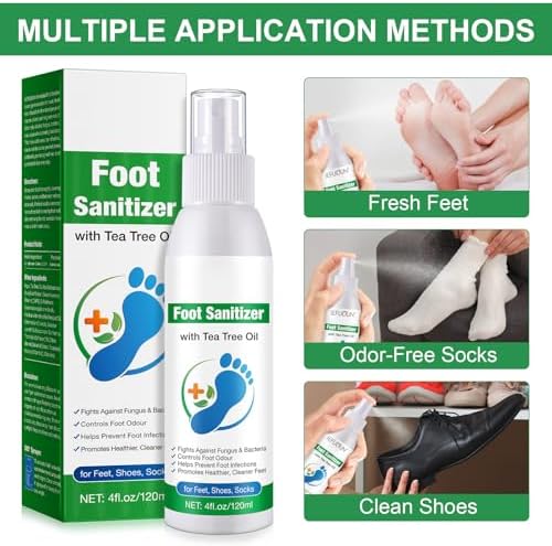 Imported foot sanitizer spray with aloe vera for skin repair and nourishment