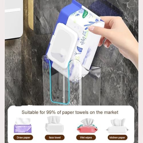 One-handed operation feature of kitchen wipes dispenser