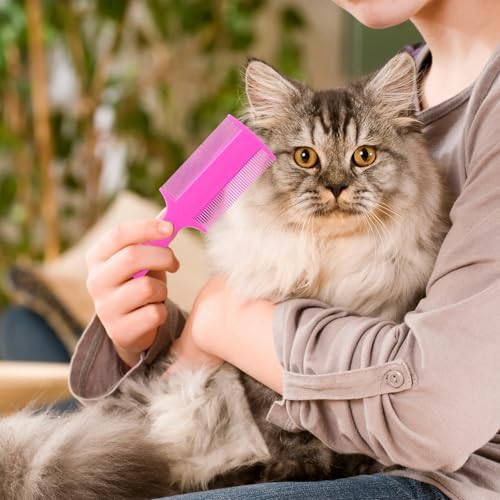 Six pack of Yolev flea combs for cats and dogs grooming.