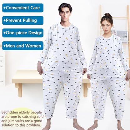 Siomlana one piece medical bodysuit for incontinence and Alzheimer's support