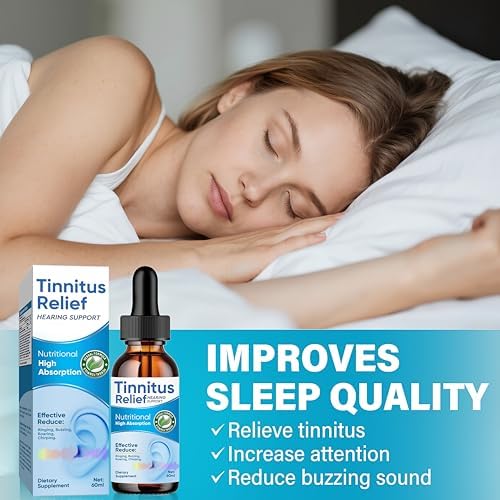 Tinnitus Relief liquid formula with high absorption herbal ingredients for hearing clarity.