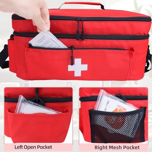 ALSLEA emergency kit bag with dual zippers for rapid access.
