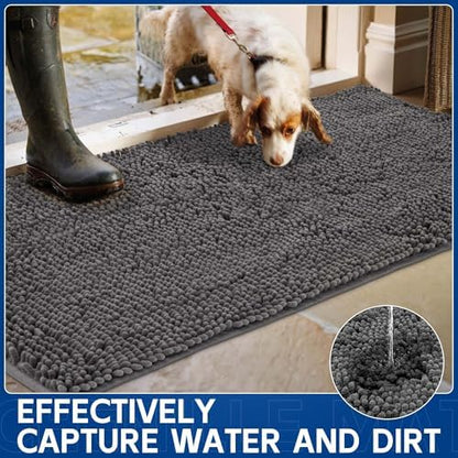 Naturei pet mat showing the close-up textured non-slip thermoplastic rubber backing.