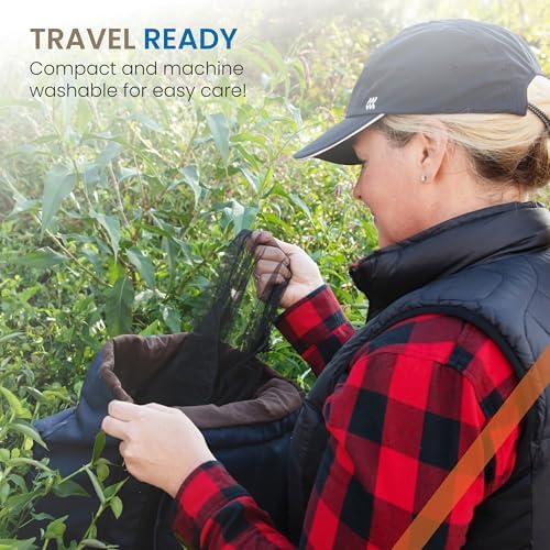 Even Naturals mosquito head net in its storage pouch