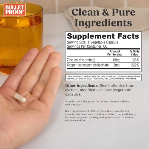 Side view of Bulletproof dietary supplement highlighting non GMO and gluten free logos