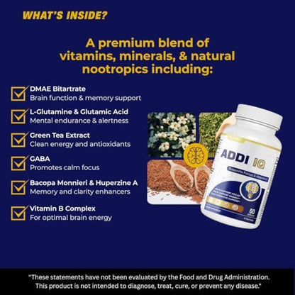 Authentic Nutrisold Focus and Memory supplement bottle highlighting the herbal extract blend