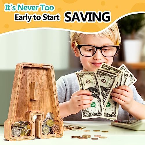 Demonstration of unscrewing the small bolts on the transparent cover of the SummiDate wooden money bank