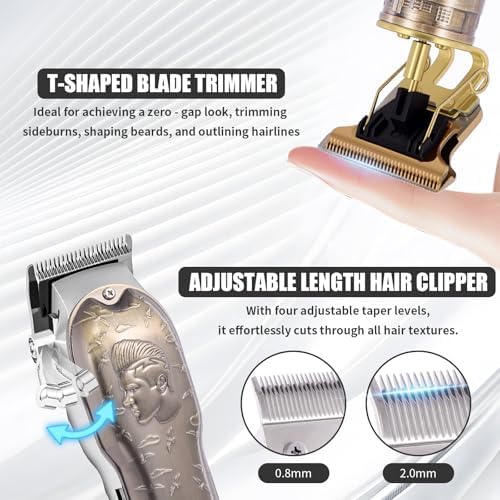WMZR cordless hair clipper highlighting the LED digital power left display screen.