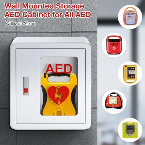 Durable steel plate defibrillator housing with rounded safety corners