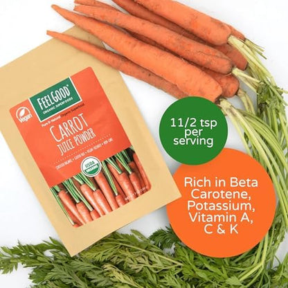 Side angle of the seven ounce stand up pouch container highlighting its gluten free and vegan labels.