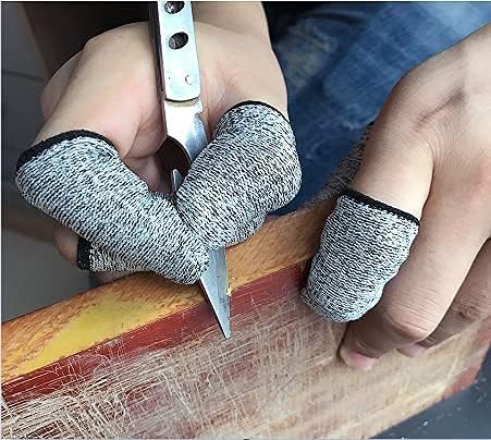 Reusable finger covers being worn on a hand to demonstrate flexible fit and dexterity.