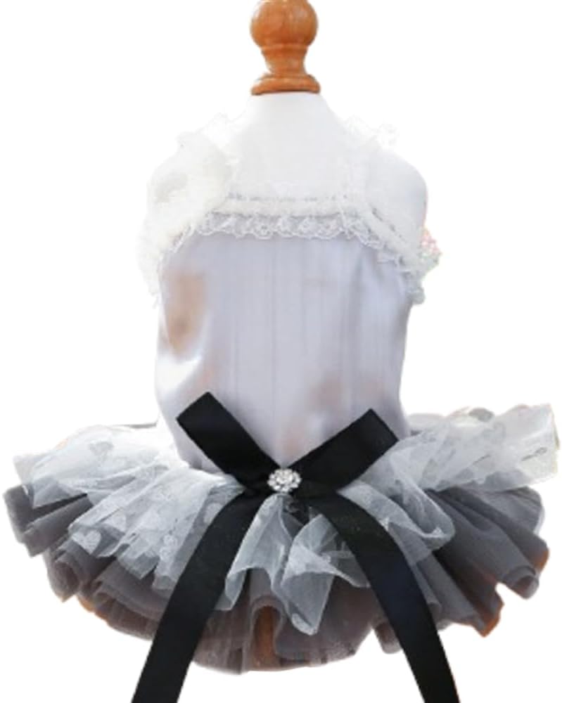 Dog Birthday Outfit Girl Puppy Princess Tutu Dress for Small Dogs Pet Birthday Cake Dresses Cat Birdhay Decoration Haliday Pet Apparel (Coloful, Large) - Image 10