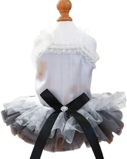 Dog Birthday Outfit Girl Puppy Princess Tutu Dress for Small Dogs Pet Birthday Cake Dresses Cat Birdhay Decoration Haliday Pet Apparel (Coloful, Large) - Image 10