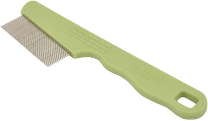 Close up of metal teeth on Coastal Safari dog grooming comb
