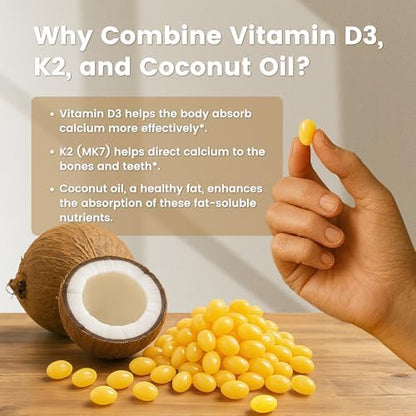Vev Corefeel D3 and K2 bottle side view highlighting ingredients