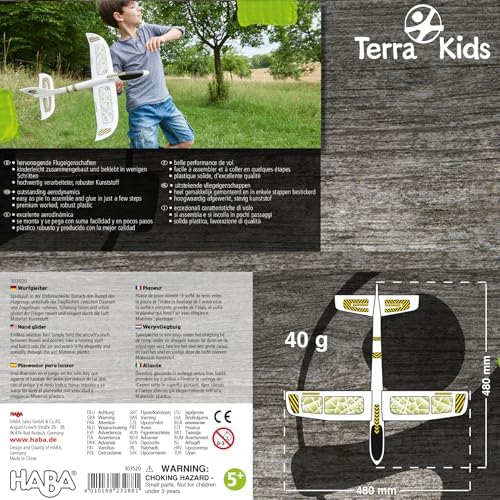 Authentic imported kids glider plane showing robust material texture closely.
