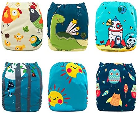 Babygoal adjustable pocket diaper shells in assorted colors