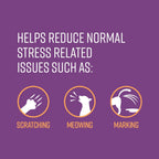 Back of the Sentry cat calming diffuser refill package with ingredients and usage directions.