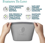 Evenflo reusable silicone steam bag for baby bottles