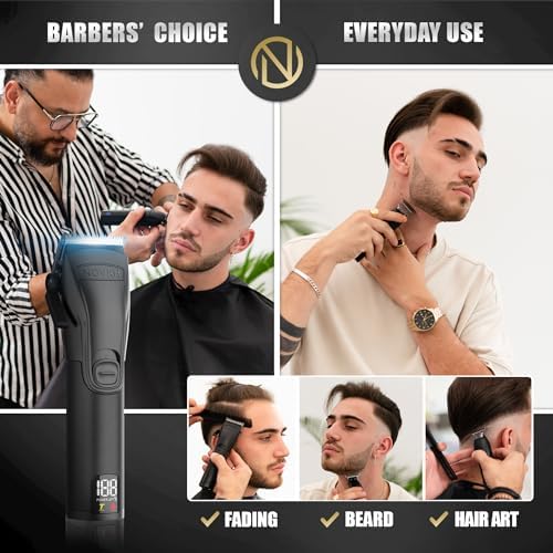 Novah electric hair clippers for men featuring the ultra high definition LED display screen