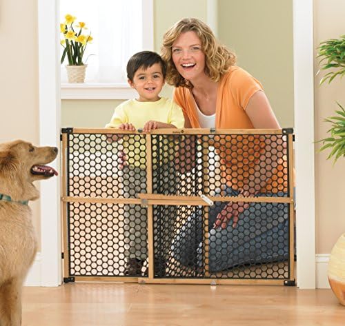 Safety 1st toddler door barrier collapsed into a compact form for convenient closet storage.