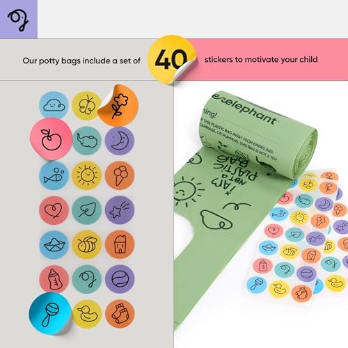 Disposable potty liners for toddlers on portable seat