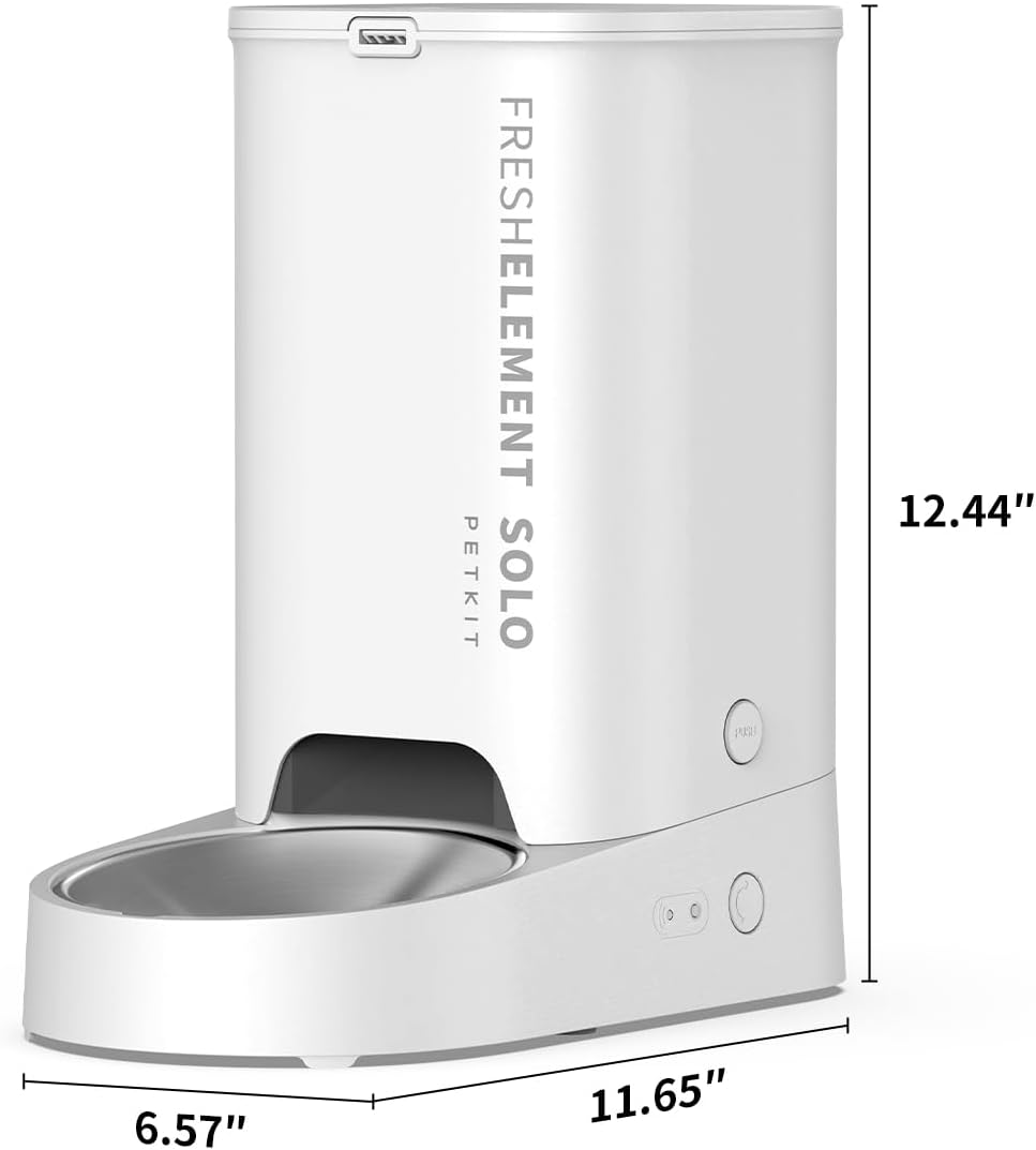 PETKIT Automatic Cat Feeder, 2.4G WiFi Automatic Dog Feeder, App Control Pet Food Dispenser with Triple Fresh-Lock System, Up to 10 Meals Per Day, Schedule Feeding, Food Shortage Alert, 3L Capacity - Image 9