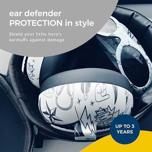 Front view of Banz baby earmuffs travel case showing zipper