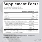 Sports Research natural lemon flavor fish oil supplement packaging label details