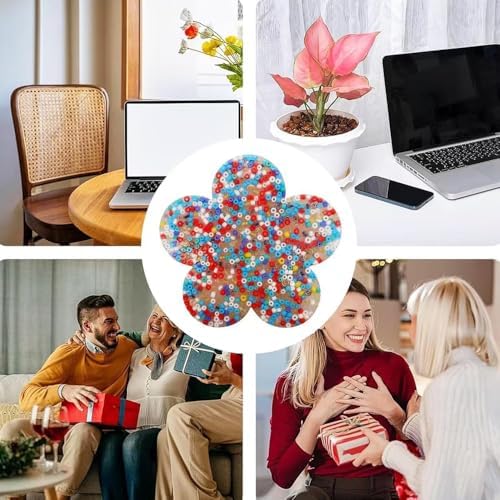 Anxiety relief sensory picking pads set of four in different shapes for adult and child stress management.