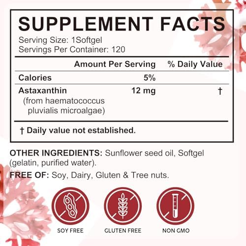 SDJUFEI natural microalgae antioxidant supplement showing triple strength product labeling