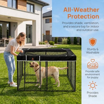 PJYuCien imported pet sanctuary top cover showing attachment straps