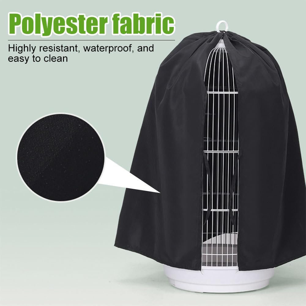 Dongker blackout bird cage shade zipper detail