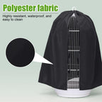 Dongker blackout bird cage shade zipper detail