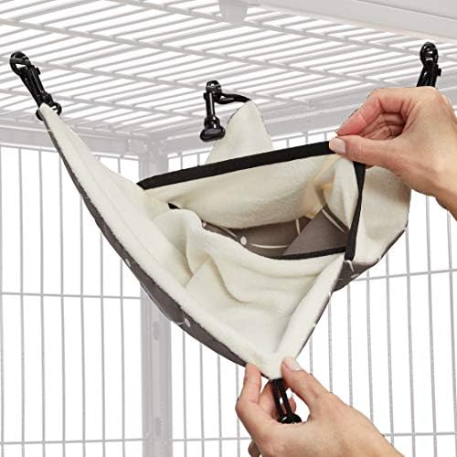 Folded machine-washable hammock showcasing inner white lining