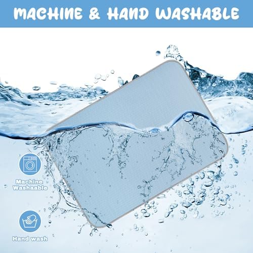 Buvlnee washable cooling pad neatly folded for outdoor travel and storage.