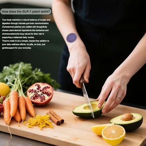 Back of Rjjsyxy GLP-1 patch box showing natural ingredients