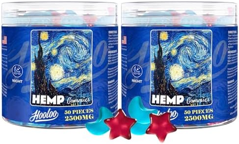 Texture and appearance of Hooloo blueberry grape hemp gummies