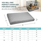 Explore Land spill resistant gray puppy training crate mat cover detail