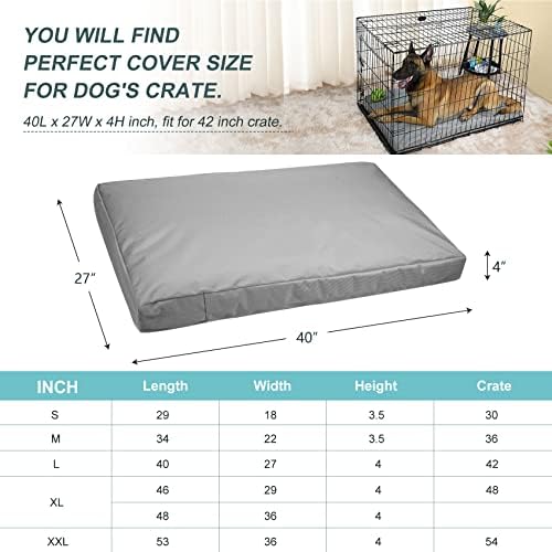Explore Land spill resistant gray puppy training crate mat cover detail