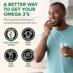 Zenwise Health Vegan Omega 3 packaging highlighting plant based source