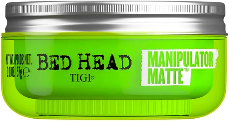 TIGI Bed Head Manipulator Matte Hair Wax Paste With Strong Hold For Men,Long-Lasting Texture Hold For Hairstyling,Definition And Texture,Light And Non-Greasy Hair Setting Wax,Natural Matte Finish,57G - Image 1
